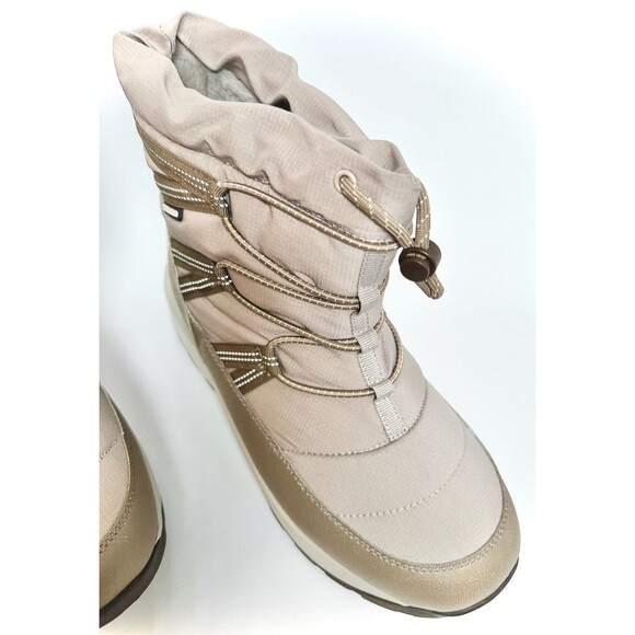 Lands End Womens Squall Snow Boots Size 10 Taupe Insulated Winter Waterproof - Picture 5 of 11